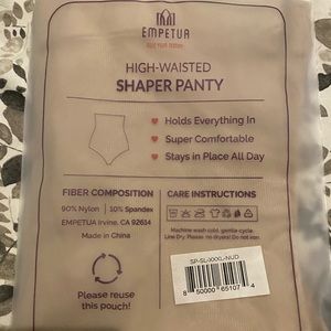 Empetua high waisted shaper panty 3x nude color
